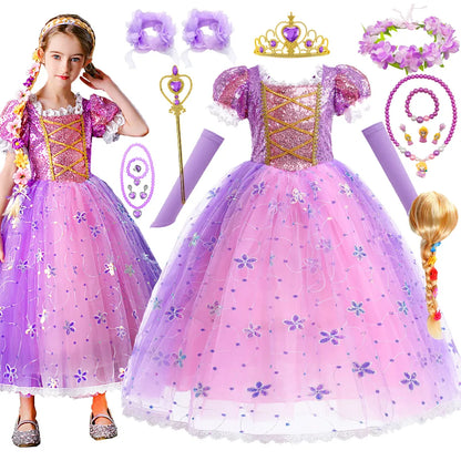Rapunzel Princess Dress Costume